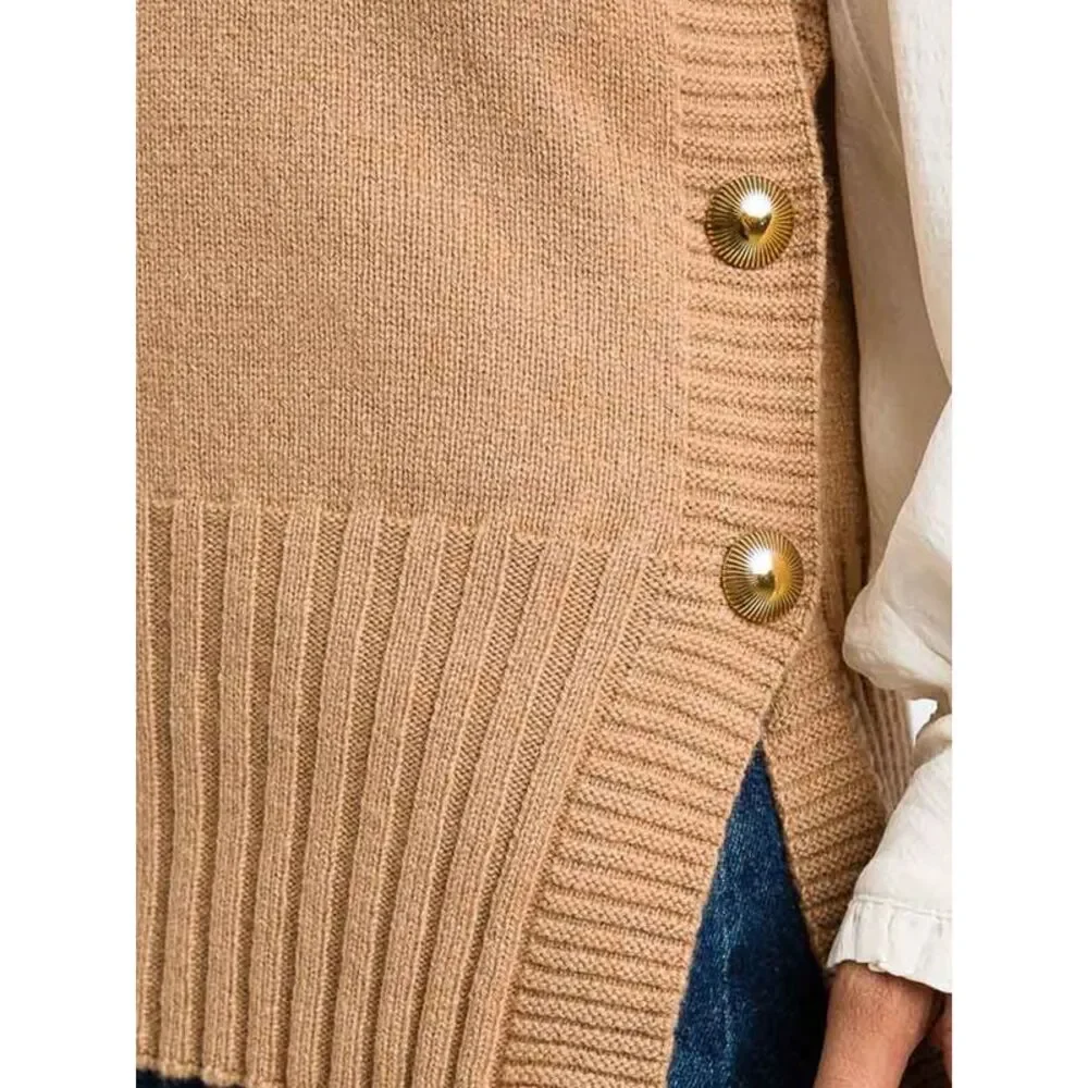 Twinset Women Twinset High-Neck Wool And Cashmere Blend Vest